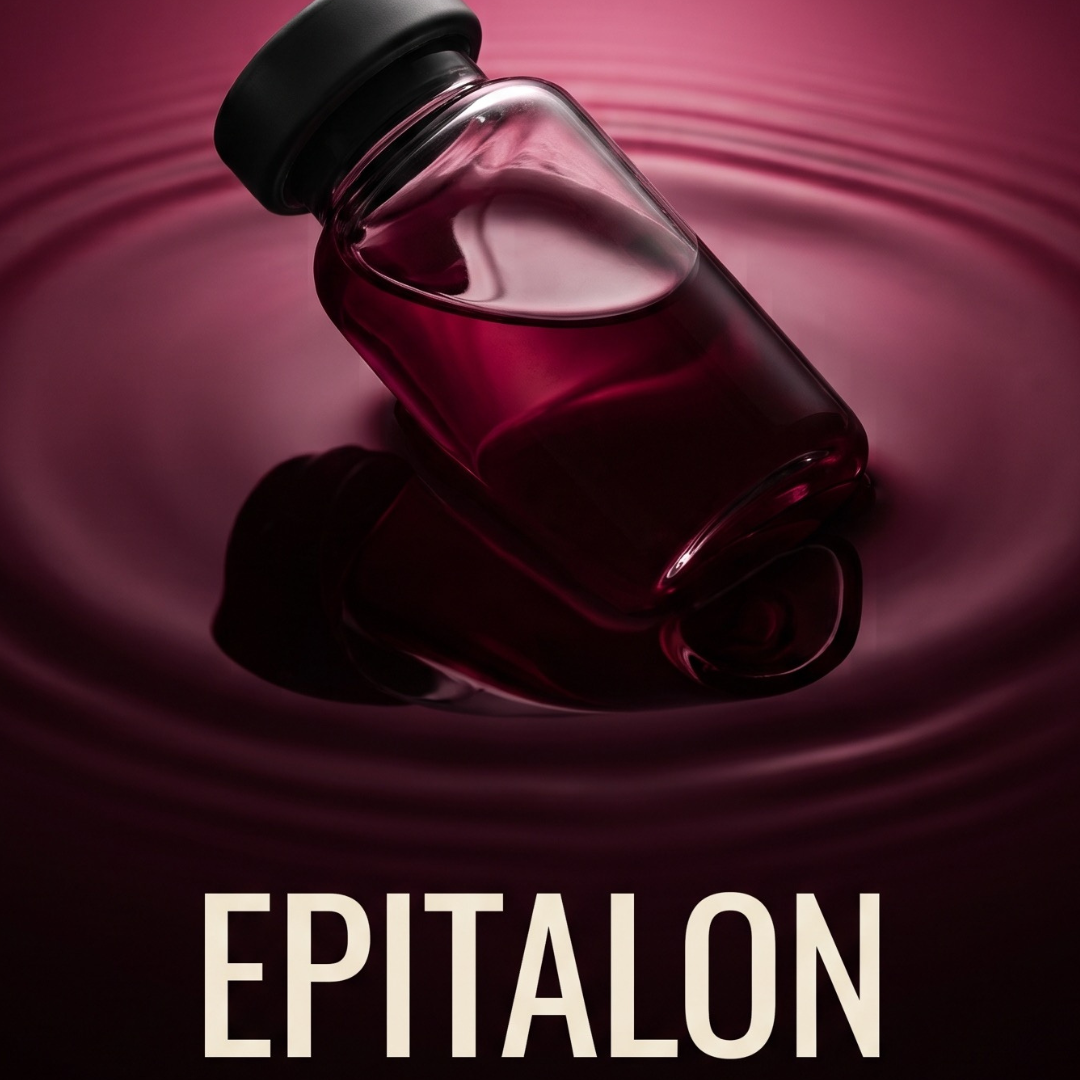 Epitalon research peptide vial for longevity research, supplied in Egypt