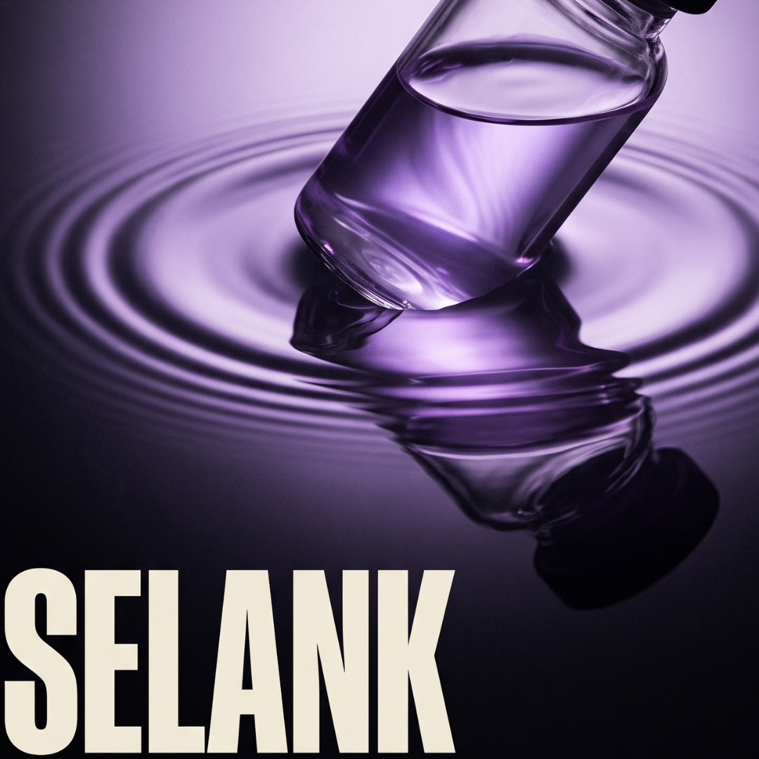 Selank research peptide vial, factory sealed, supplied in Egypt