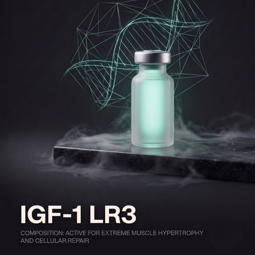 IGF-1 LR3 1000mcg research peptide vial, factory sealed, supplied in Egypt